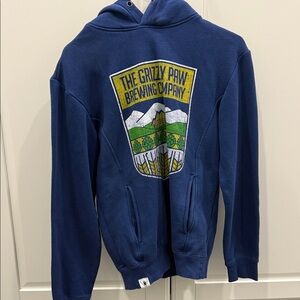 The Grizzly Paw Brewing Company Blue Hoodie